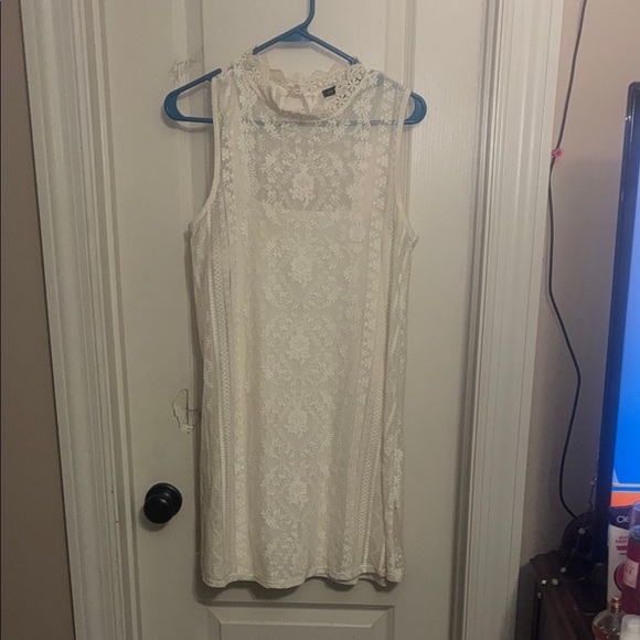 As U Wish Cream Lace Dress - Picture 1 of 4